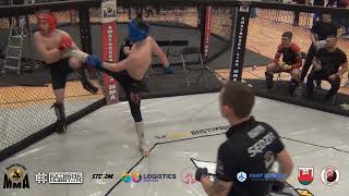 Puchar Europy MMA 2024 Junior PK 66 kg Kamrowski N vs Sobkowicz M [upl. by Revart]