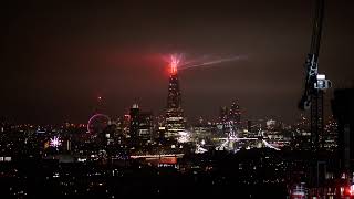 Central London New Year Fireworks 2022 [upl. by Lorena]