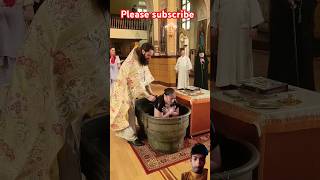 Orthodox Baptism shortvideo creativescienceproject facts trending [upl. by Ellerehc793]