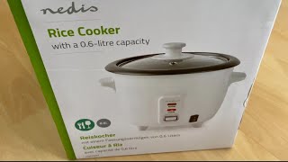 06L NEDIS Rice Cooker amp Steamer Unboxing Review  Quick amp Easy [upl. by Adebayo817]