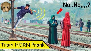 Viral Train Horn Prank 2024  Best Of Train Horn Prank Reaction on Public [upl. by Earehs]