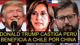 PRENSA CHILENA CELEBRA DONALD TRUMP APLICARÁ ARANCELES DEL 60 AL MEGAPUERTO DE CHANCAY POR CHINA [upl. by Netsrik]