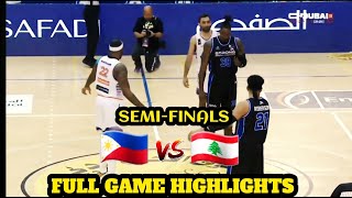 Semis  Strong Group PH vs Beirut Lebanon Full Game Highlights  33rd Dubai International Basketball [upl. by Melnick352]