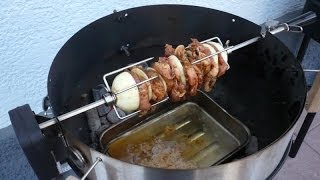 Schinkenbraten am Spieß nach poggegrilltde  Der Grilljunky 025c [upl. by Stead818]