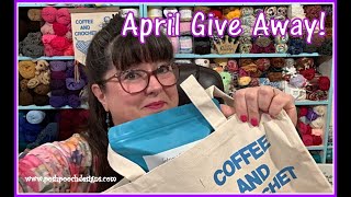 Coffee And Crochet Live Podcast  April 2 2024  April Give Away And Yarnie Fun [upl. by Wrigley781]