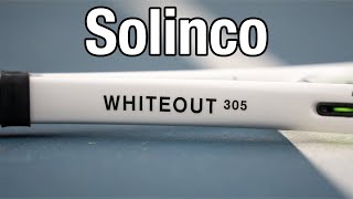 Solinco superiority  Solinco Whiteout 305 16x19 Tennis Racket Review [upl. by Acirem]