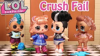 💔 LOL Surprise Dolls at School Crush Fail Stop Motion Video😍 [upl. by Atreb]