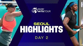 Anisimova Baptiste amp Raducanu in Day 2 action at Seoul 2024  WTA Match Highlights [upl. by Anora667]