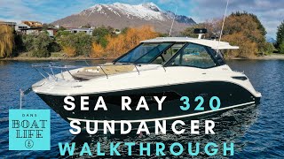 2022 Sea Ray 320 Sundancer  WALKTHROUGH and HOW TO PARK your NEW boat DEMO with Dan Jones [upl. by Mcevoy]