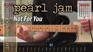 Pearl Jam  Not For You  rhythm guitar lesson [upl. by Lebasi]