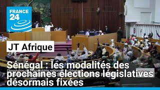 Sénégal  les modalités des prochaines élections législatives désormais fixées • FRANCE 24 [upl. by Lurleen]