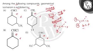 Among the following compounds geometrical isomerism is exhibited by [upl. by Maddock]