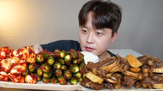 아내표 집밥🍚 땡초김치 마늘김치 LA갈비 요리 먹방 CHILI KIMCHI amp GARLIC KIMCHI amp LA GALBI ASMR MUKBANG EATING SHOW [upl. by Hurlee]