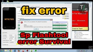 sp flashtool error status sec imghdr type mismatch 0xC0020029 survial [upl. by Audrey]