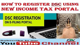 How to Register DSC using New Income Tax eFiling Portal [upl. by Emorej]