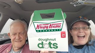 Krispy Kreme NEW Doughnut Dots Review foodreview fastfood fastfoodreview krispykreme [upl. by Ursulette]