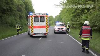 Schwerer Unfall auf B3 bei Jesberg 23052017 [upl. by Oirifrop991]