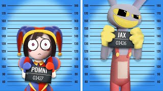 POMNI and JAX in Prison The Amazing Digital Circus 3 CAINE toys show [upl. by Cordie81]