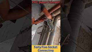 How to Make Y Forty Five Socket Fittings ▶️😱  PVC Pipes Socket Fittings shorts [upl. by Irrej170]