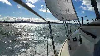 Single Handed Sailing Oday 23 San Francisco bay [upl. by Assenad]