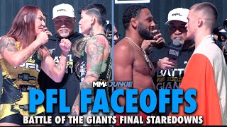 PFL Battle of the Giants Full Fight Card Faceoffs From Saudi Arabia  Ceremonial WeighIns [upl. by Samira752]