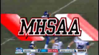 Oxford 61 yd td pass with replay from Jack Abraham to Hiram Wadlington [upl. by Ener]