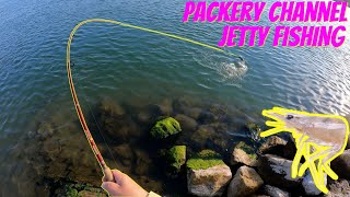 Packery Channel Jetty Fishing  Live Shrimp Jetty Fishing  Corpus Christi [upl. by Fin]