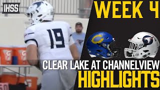 Clear Lake at Channelview  2023 Week 4 Football Highlights [upl. by Ahterod]