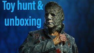 Neca Halloween ends Michael myers toy hunt amp unboxing [upl. by Oos]