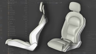 Industrial DesignProduct Modeling 3  Car Seat  Cinema 4D Modeling Tutorial [upl. by Kinnie]