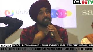 Subedar Joginder Singh  Gippy Grewal promotes upcoming movie at Delhi [upl. by Langdon61]