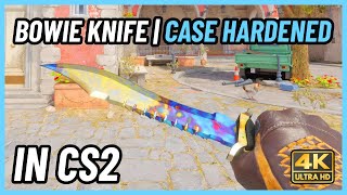 ★ CS2 Bowie Knife Case Hardened  CS2 Knife InGame Showcase 4K [upl. by Ailina49]