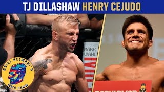 TJ Dillashaw Henry Cejudo trade verbal jabs before super fight  Ariel Helwanis MMA Show [upl. by Anaiq]