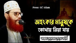 অহংকার মানুষকে কোথায় নিয়ে যায় Allama Saidi Waz আল্লামা সাঈদী ওয়াজ Press Of Islam [upl. by Ellerahs516]