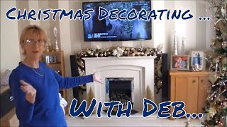 Christmas Decorating with Deb  stairs and fireplace dressing [upl. by Atirys916]