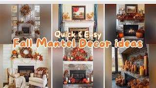 100 Cozy Fall Fireplace Mantel Decorating Ideas for Easy Autumn Home Decor 2024 [upl. by Auohc]