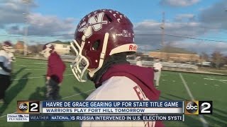 Title rematch game for Havre de Grace football team [upl. by Rafaelof]