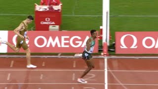 Yared Nuguse wins in Mens 1500m beating Jakob Ingebrigtsen in Zurich Diamond League 2024 [upl. by Ahsehat]