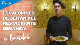 Los escalopines de seitán del restaurante Beganbai de VitoriaGasteiz [upl. by Acnairb]