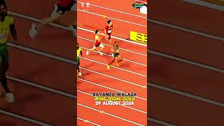 Bayanda WalazaSouth African sprinter won Gold At Under20 Championships in Lima Peru southafrica [upl. by Asilad]