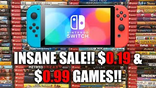 Nintendo Switch Gets A 99 Off Sale COOL ESHOP GAMES TO PLAY NOW [upl. by Cordi]