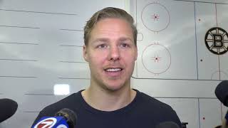 Hampus Lindholm Unsure If He Needs Knee Surgery  Bruins Exit Interview [upl. by Amaras]