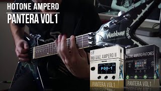 Hotone Ampero  Ampero II Stomp  Pulze Patches  Pantera vol1  Dimebag Darrell Tone [upl. by Ila]