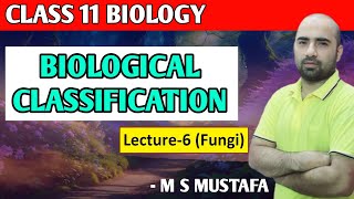 quotThe Biological Classification NCERT Class 11 Biology Chapter 2 Lecture 6 Fungi [upl. by Ahcatan278]