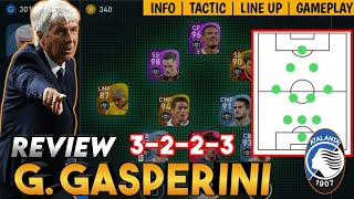 GGASPERINI 3223 MANAGER REVIEW  NEW ATALANTA MANAGER  PES 2021 MOBILE [upl. by Reina]