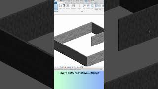 How to create partition wall in Revit revit architecture shorts [upl. by Ulla496]