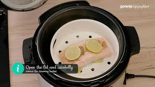 MultiCooker MC6MBK by Gorenje • Culinary Guide • Steamed asian salmon [upl. by Narag]