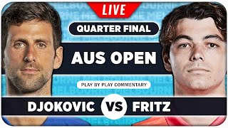 DJOKOVIC vs FRITZ • Australian Open 2024 QF • LIVE Tennis PlaybyPlay Stream [upl. by Aynwat]