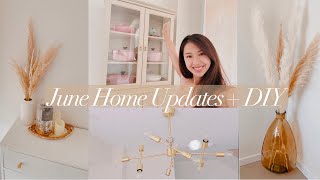 JUNE HOME UPDATES  DIY  Pampas Arrangements New IKEA Lommarp Spray Paint Upgrade [upl. by Olegnalehcim56]