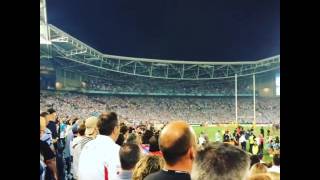 FAN CAM  Dami Im  Aus National Anthem  NRL GRAND FINAL [upl. by Fedora168]